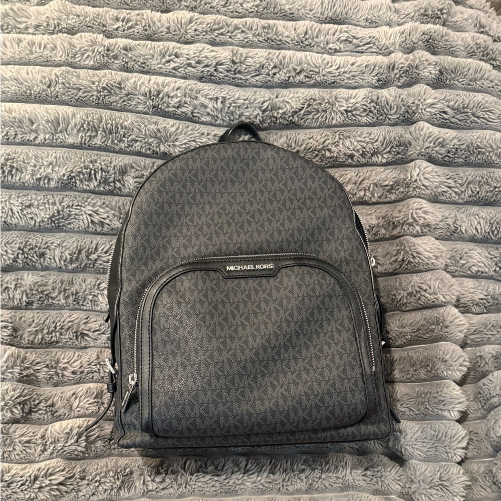Michael Kors Gray Backpack